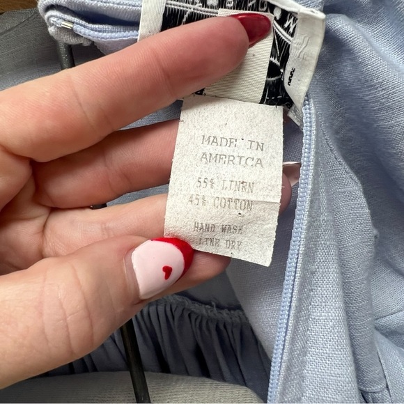 VTG 90’s Three Blind Mice Blue & White Short Sleeve Dress & Bloomers 24 months - Picture 13 of 13